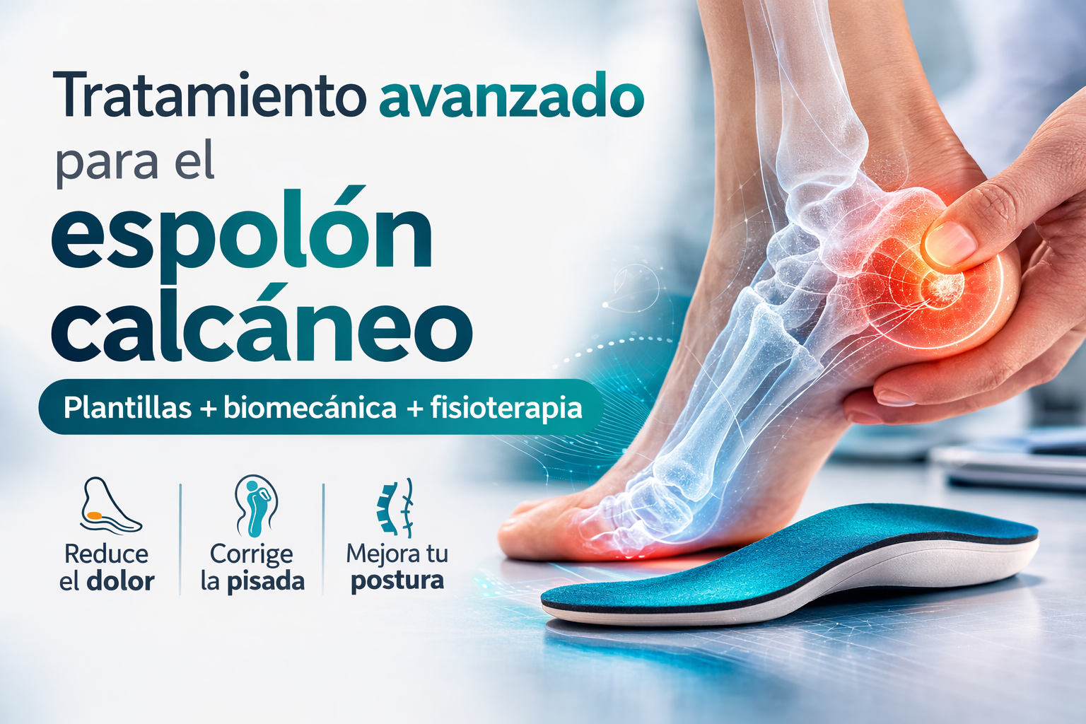 Tratamiento para espolón calcáneo con plantillas ortopédicas personalizadas y estudio biomecánico en CDMX