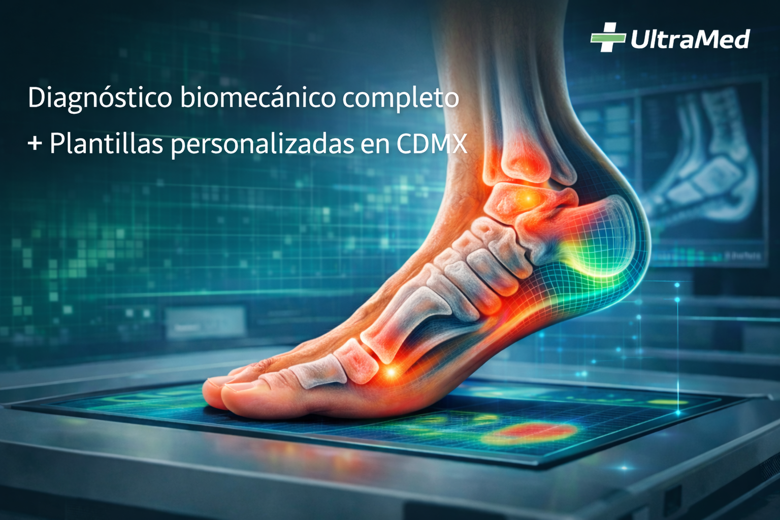 Diagnóstico biomecánico completo y plantillas personalizadas en CDMX (UltraMed)