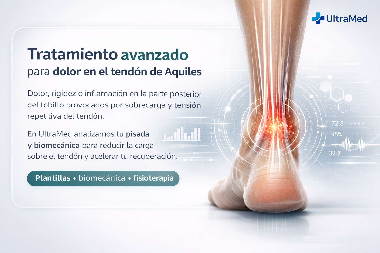 Tratamiento avanzado para dolor en el tendón de Aquiles en UltraMed